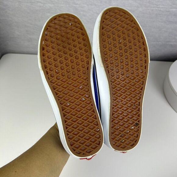 Vans Old Skool Blue Canvas Suede Lace-Up Sneakers Skater Shoes Unisex Size 7/8.5 - Picture 9 of 12